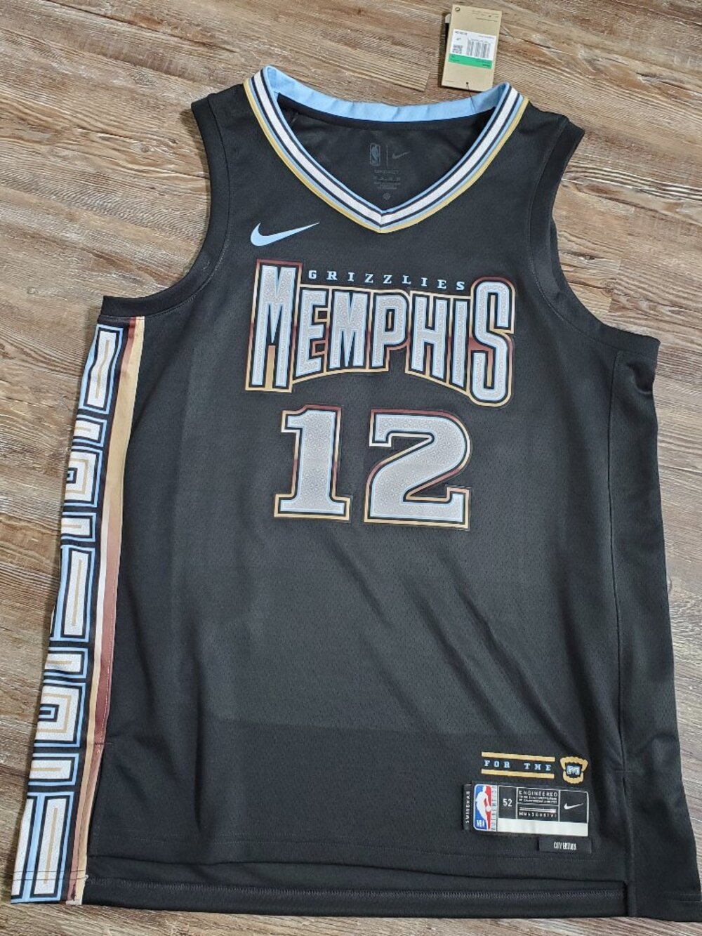 Nike Memphis Grizzlies Ja Morant #12 City Edition Swingman Jersey Mens Size XL